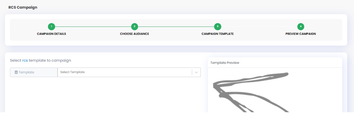 Send RCS campaign- Choose Campaign Template.