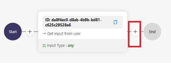 Authkey Chatbot builder: Declare first action after first message