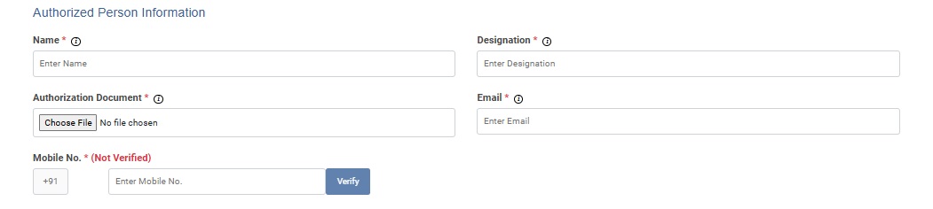 Image Shows Authorized Person Information | Smartping DLT Help Guide by Authkey