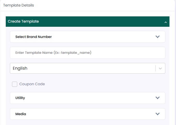 Image show create Template window in the Authkey dashboard.